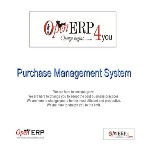 Purchase  Management through OpenERP
