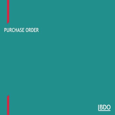 Purchase order