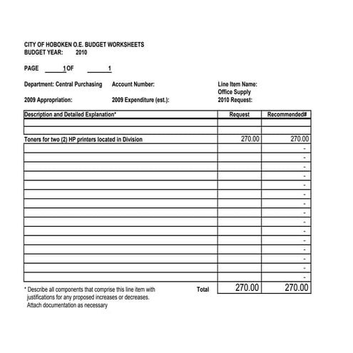 Purchasing Appropriation Request