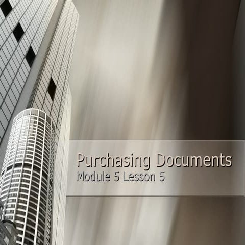 Purchasing documents