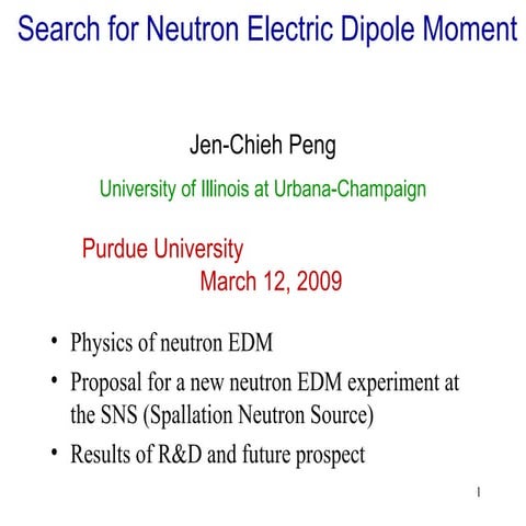 Search for Neutron Electric Dipole Moment