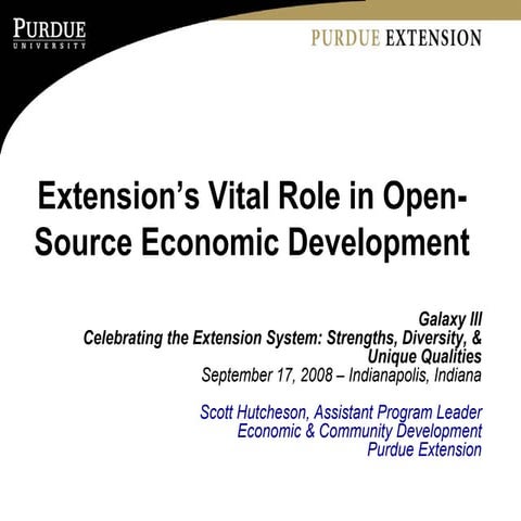 Purdue Hutcheson Extension Presentation