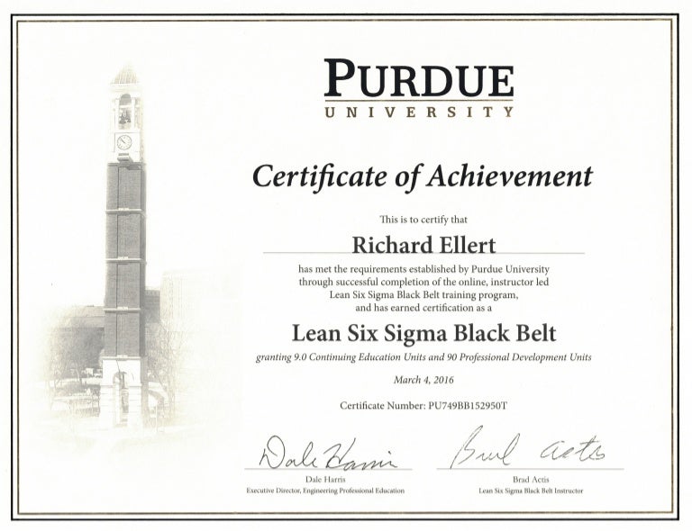 lean six sigma certification black belt