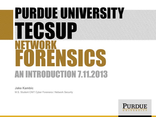 Network Forensics Intro