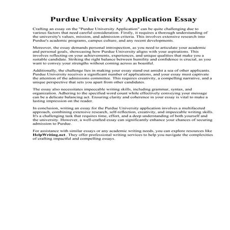 Purdue University Application Essay.pdf