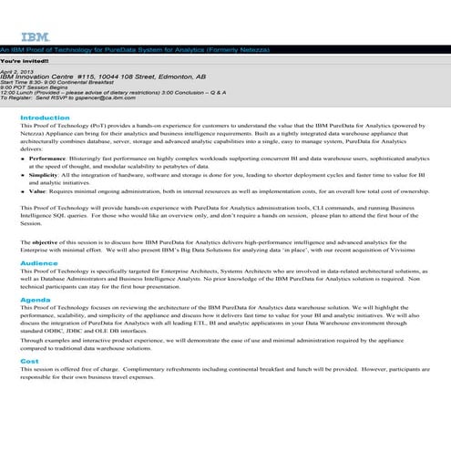 Pure data systems for analytics pot edm april 2 v4