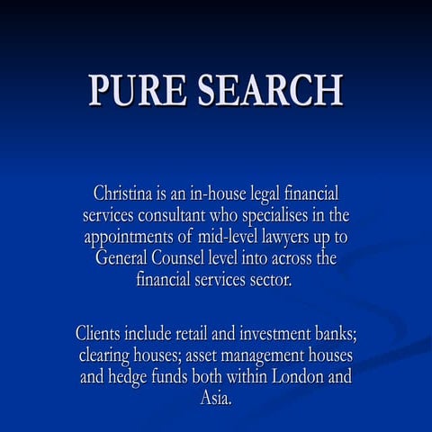 Pure Search | PPT | Search | Internet