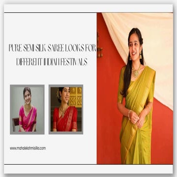 Semi Silk Saree main image 0