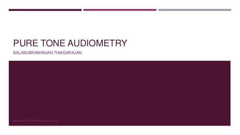 Theory And Practice Of Pure Tone Audiometry – VJIPHE
