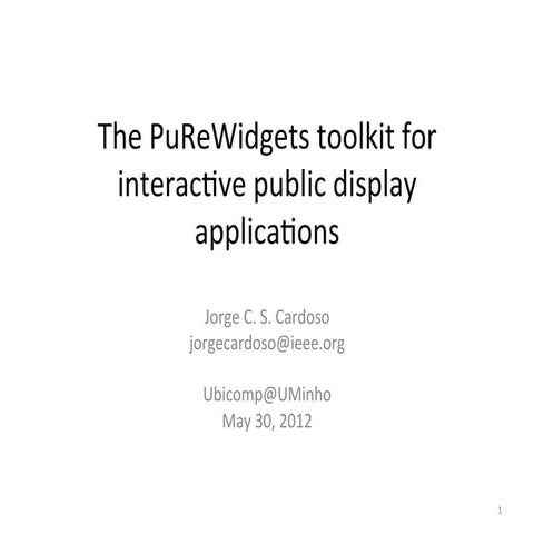 PuReWidgets toolkit 