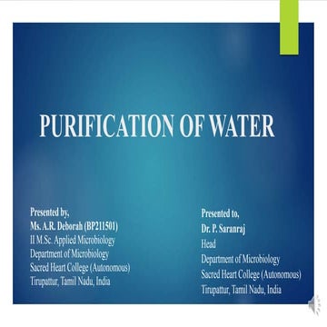 PURIFICATION OF WATER.pptx