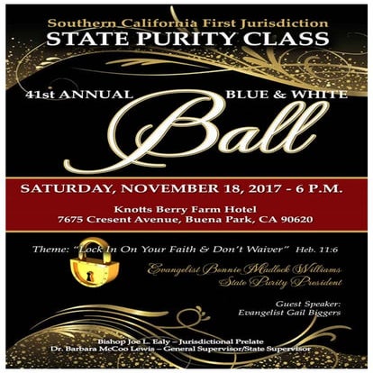 State Purity Ball Journal 2017 - COGIC 