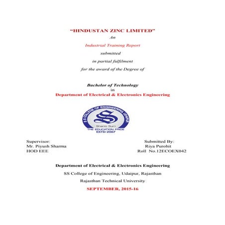 Hindustan Zink reprt