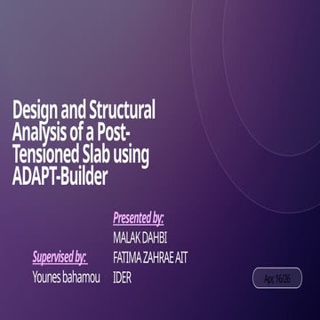 Comprehensive Design and Structural Analysis of Post-Tensioned Slabs ...