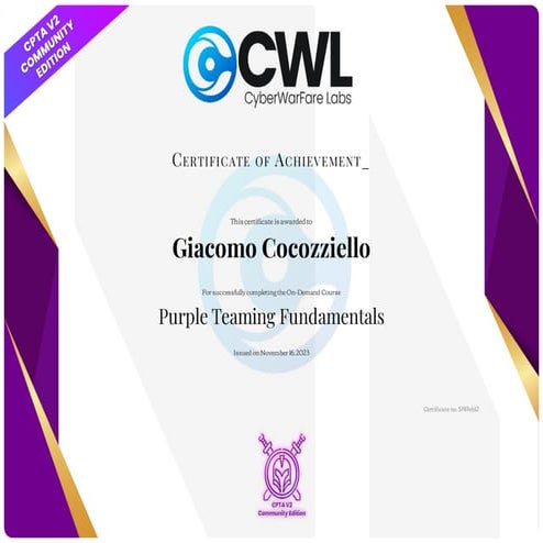 Purple Teaming Fundamentals Cocozziello Giacomo.pdf