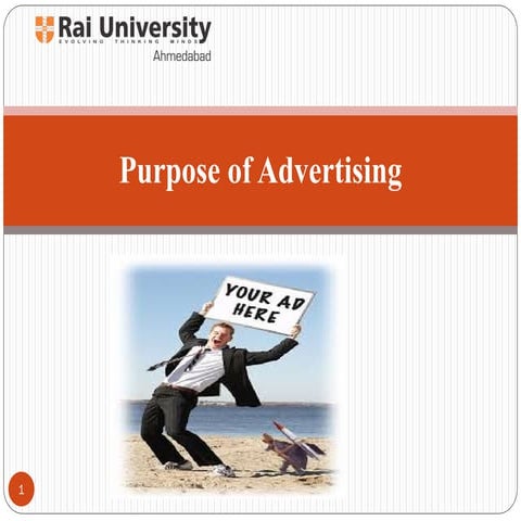 Purpose and objective of advertising, advantages and disadvantages - Basics o...