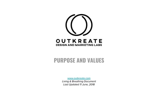 Purpose and values   outkreate
