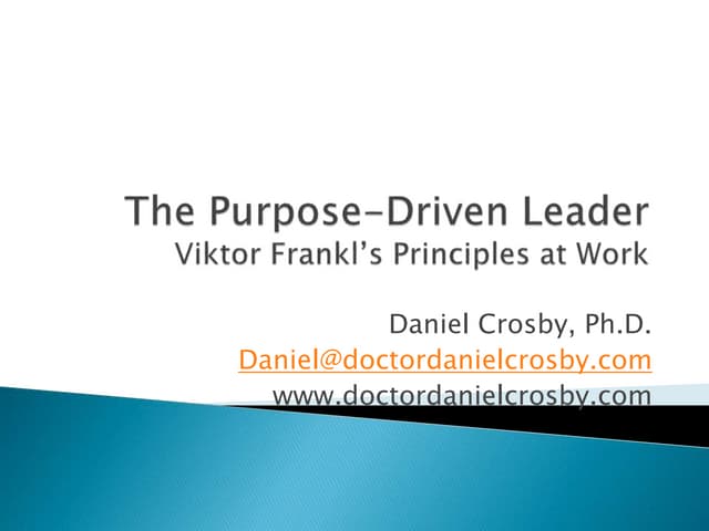 Purpose-Driven Leadership