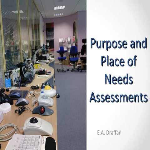 Purpose of AT Needs Assessments