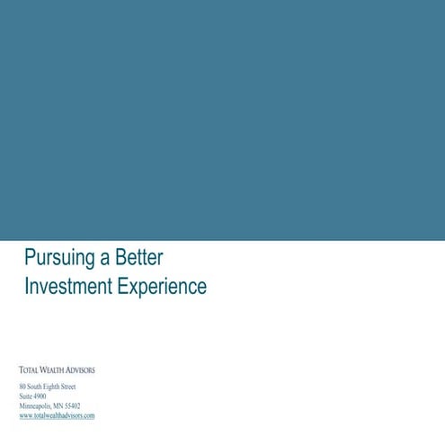 Stop Wasting Your Money & Start Having a Better Investment Experience