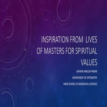 PURSUIT OF INNER SELF EXCELLENCE