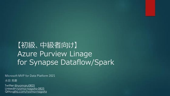 Azure Purview Linage for Dataflow/Spark