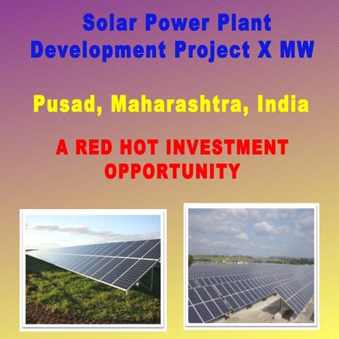 Pusad solar power plant presentation  (rev 7)