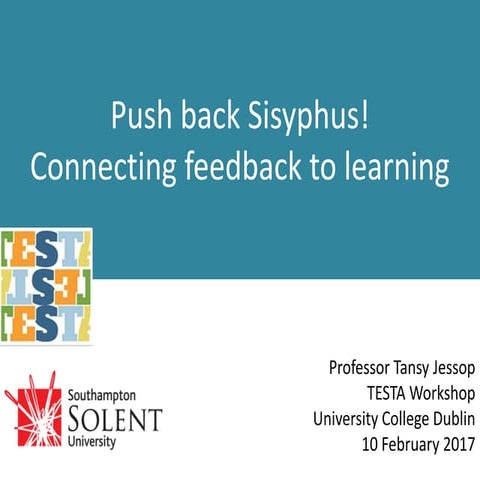 Push back Sisyphus! Connecting feedback to learning