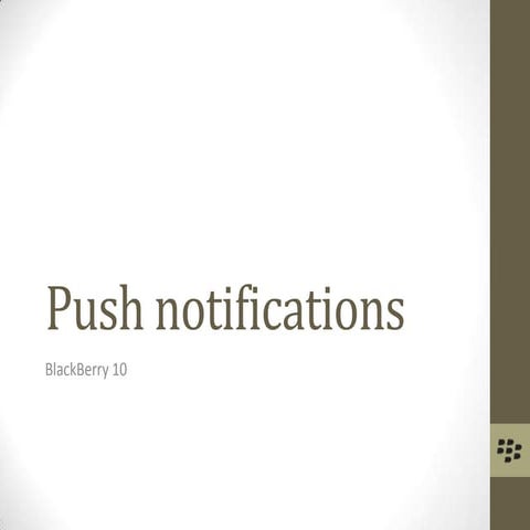 Push notifications