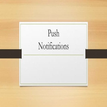 Push notifications