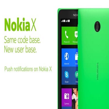 Push notifications on Nokia X
