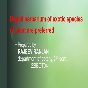 pushp mela harbarium sheet by rajeev ranjan.pptx