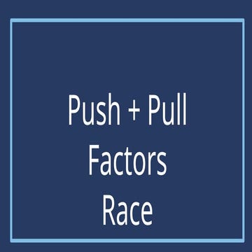 Push + Pull Factors Race for AP human.pptx