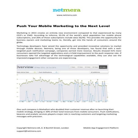Push your mobile marketing to the next level