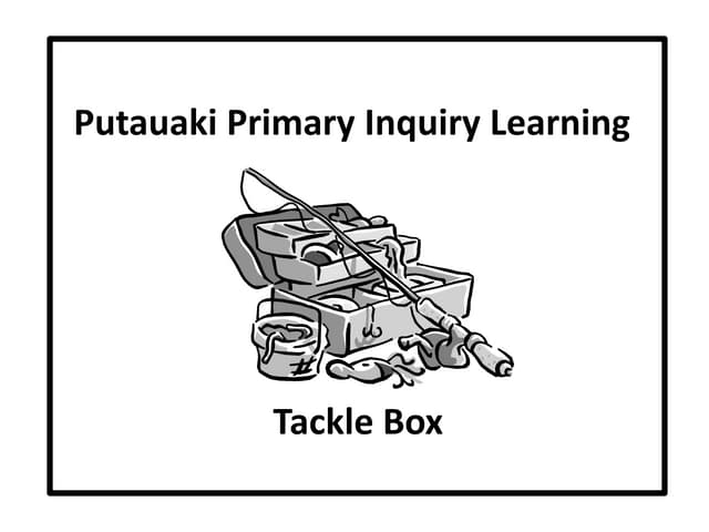 Putauaki Primary Inquiry Learning Tackle Box Stages