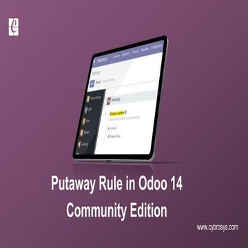 Putaway Rule in Odoo 14 Community Edition