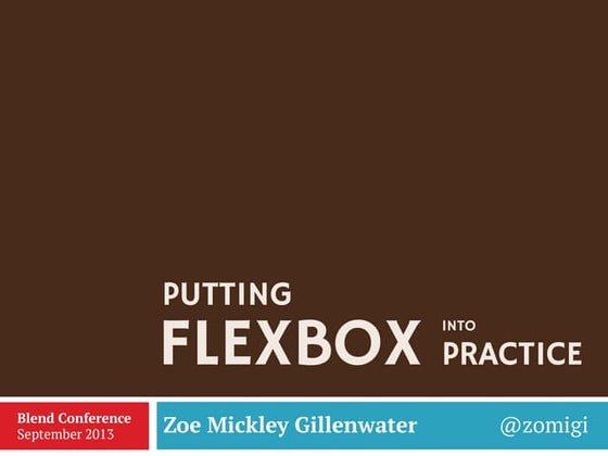 Flex box | PPT