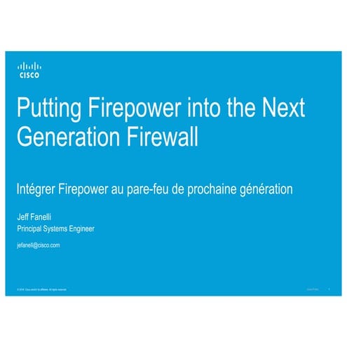 Putting firepower into the next generation firewall