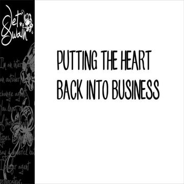 Putting heart into business. Designing experiences that make you a great lead...