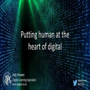 Putting Human at the Heart of Digital