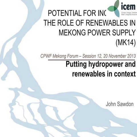 Putting hydropower and renewables in context