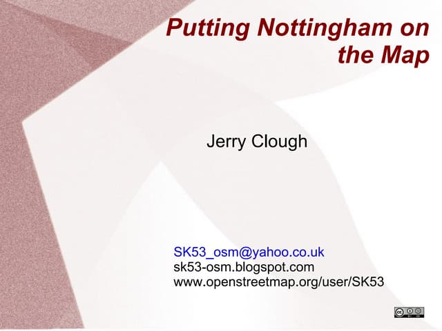 Putting Nottingham on the Map