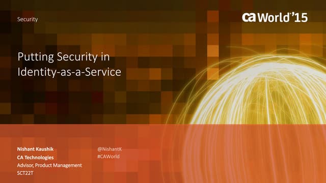 Putting Security in Identity-as-a-Service