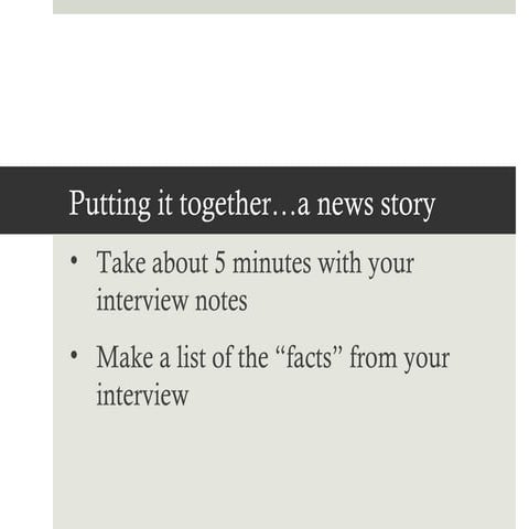 Putting story together