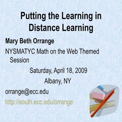 Putting the learning_in_distance_learning_nysmatyc