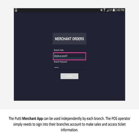 Putti Ticketing Merchant App