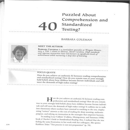 Puzzled About Comprehension