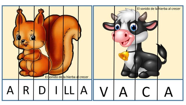 Puzzles con letras trabajo