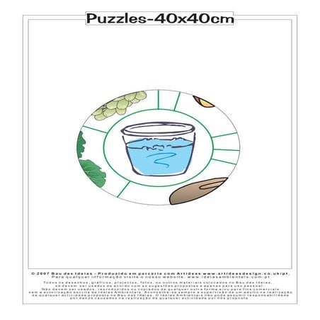 Puzzles roda alimentos_40x40 | PDF
