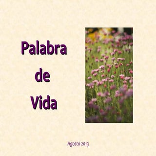 Palabra de Vida - Agosto 2013